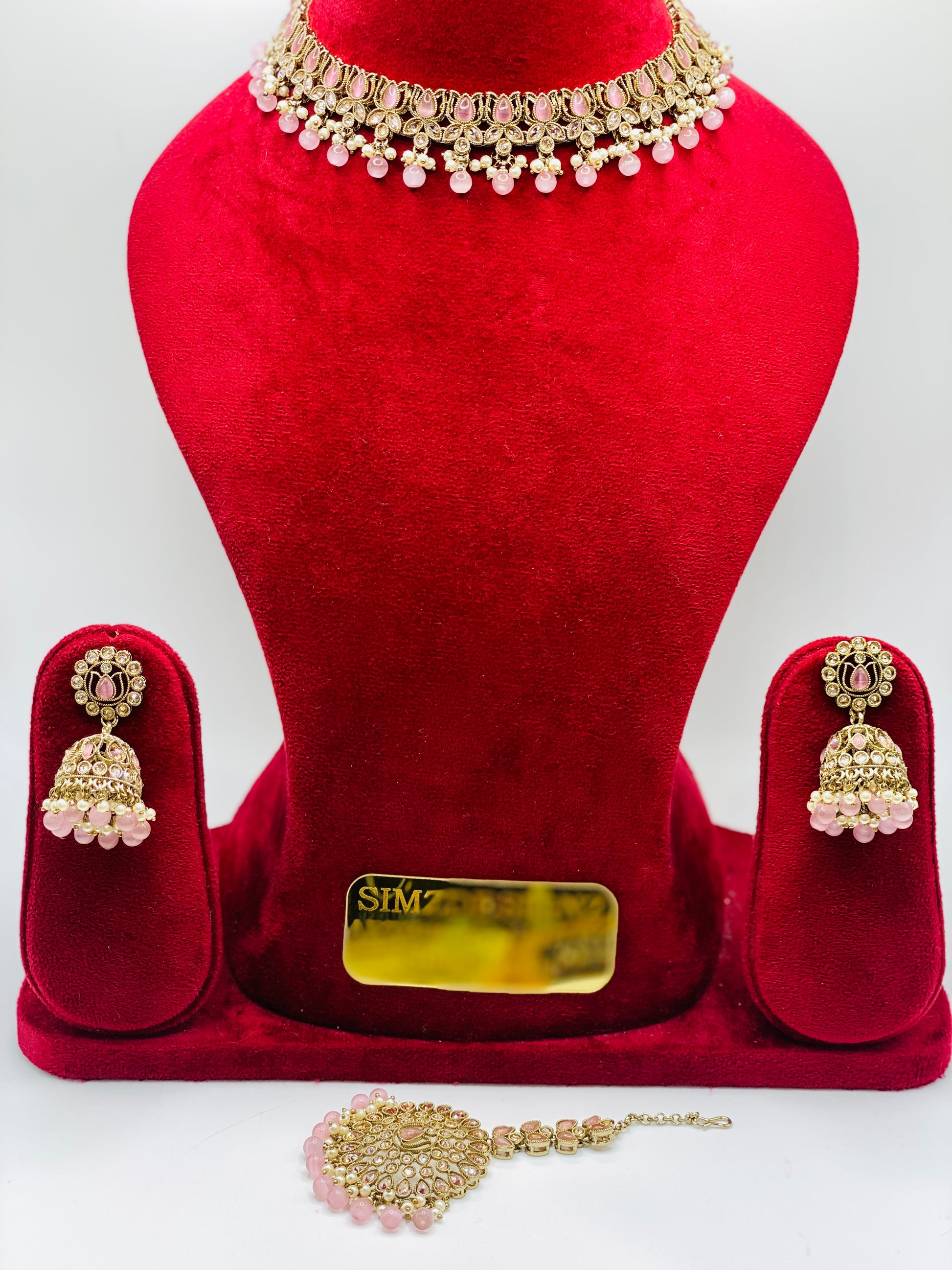 FLOWER SHAPE POLKI NECKLACE | SIMZ DESIGNZ |