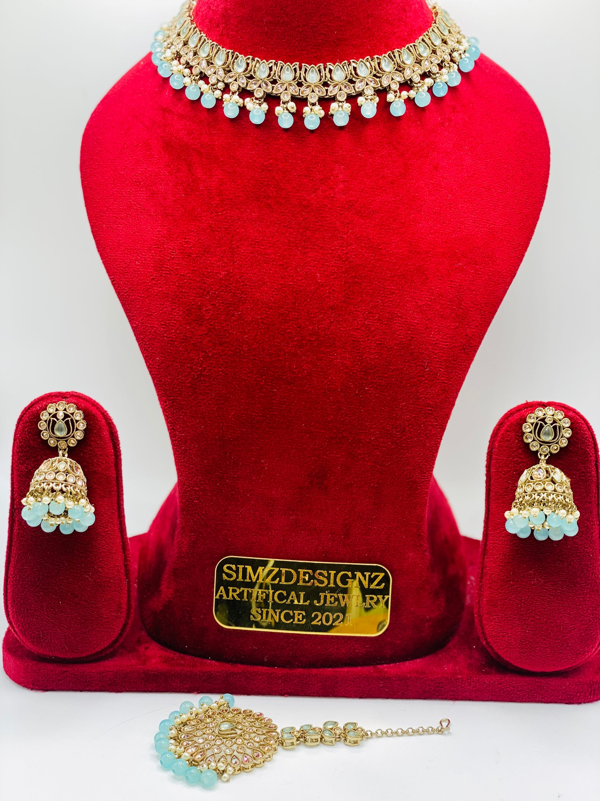 FLOWER SHAPE POLKI NECKLACE | SIMZ DESIGNZ |