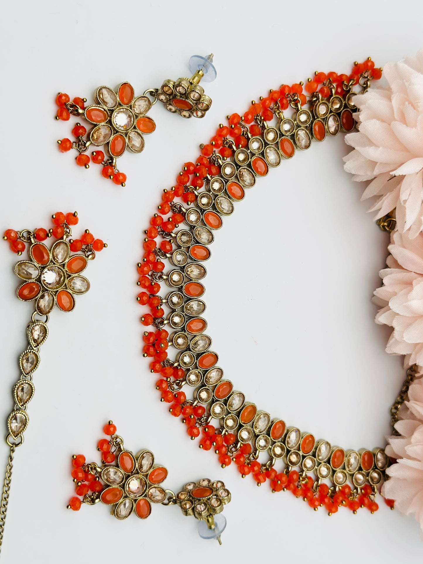 Elegant Polki Necklace Set | Necklace Set | Simzdesignz |