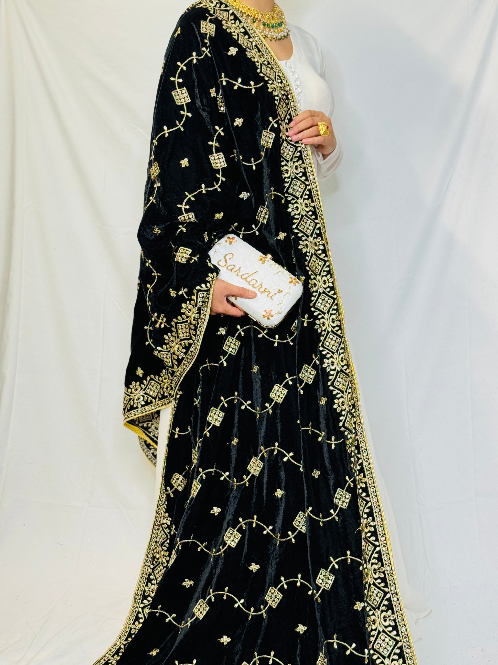 Amber Velvet Shawl | Simzdesignzz |