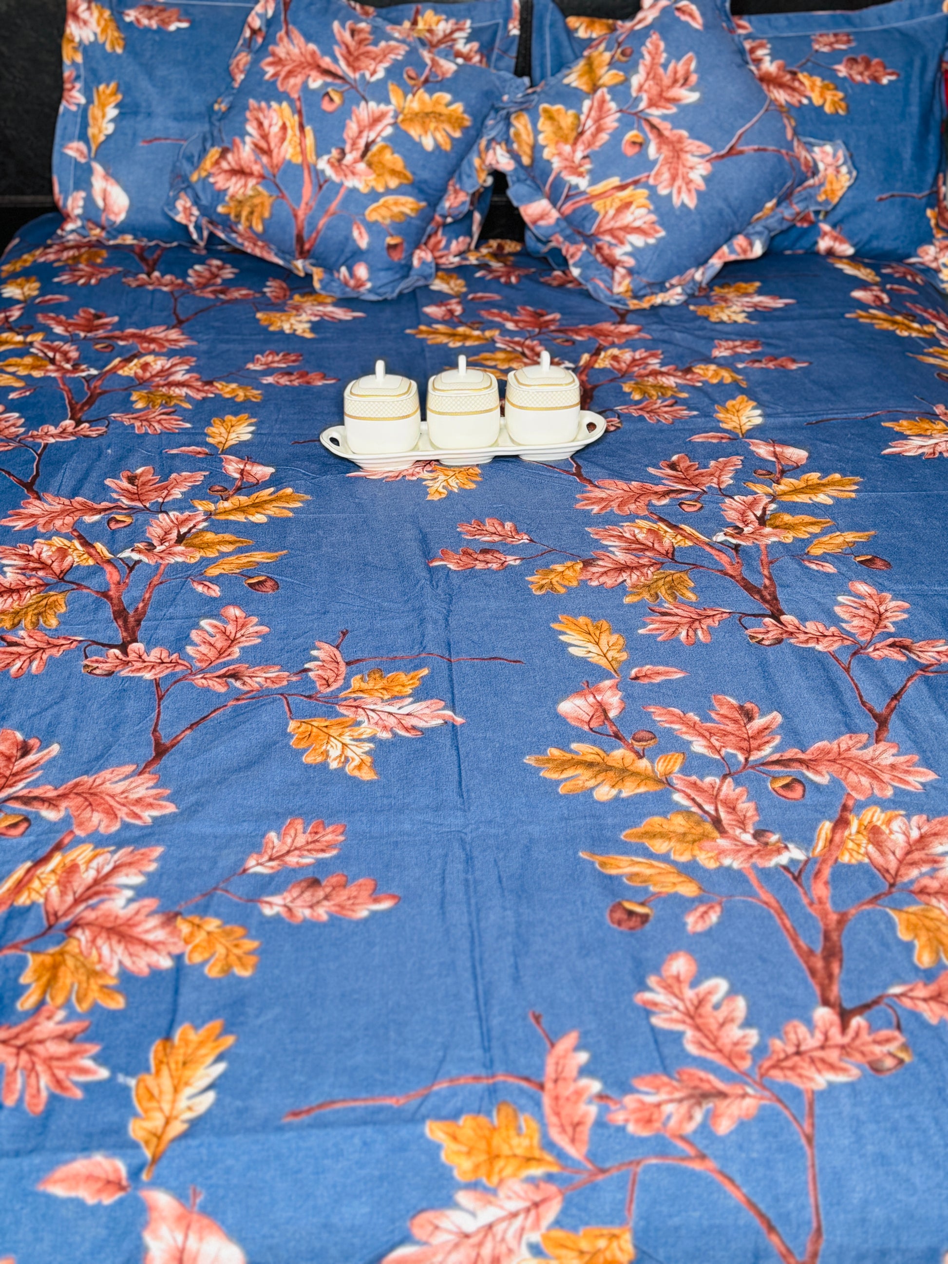 Autumn Queen Sized Bedsheet | Simzdesignzz |