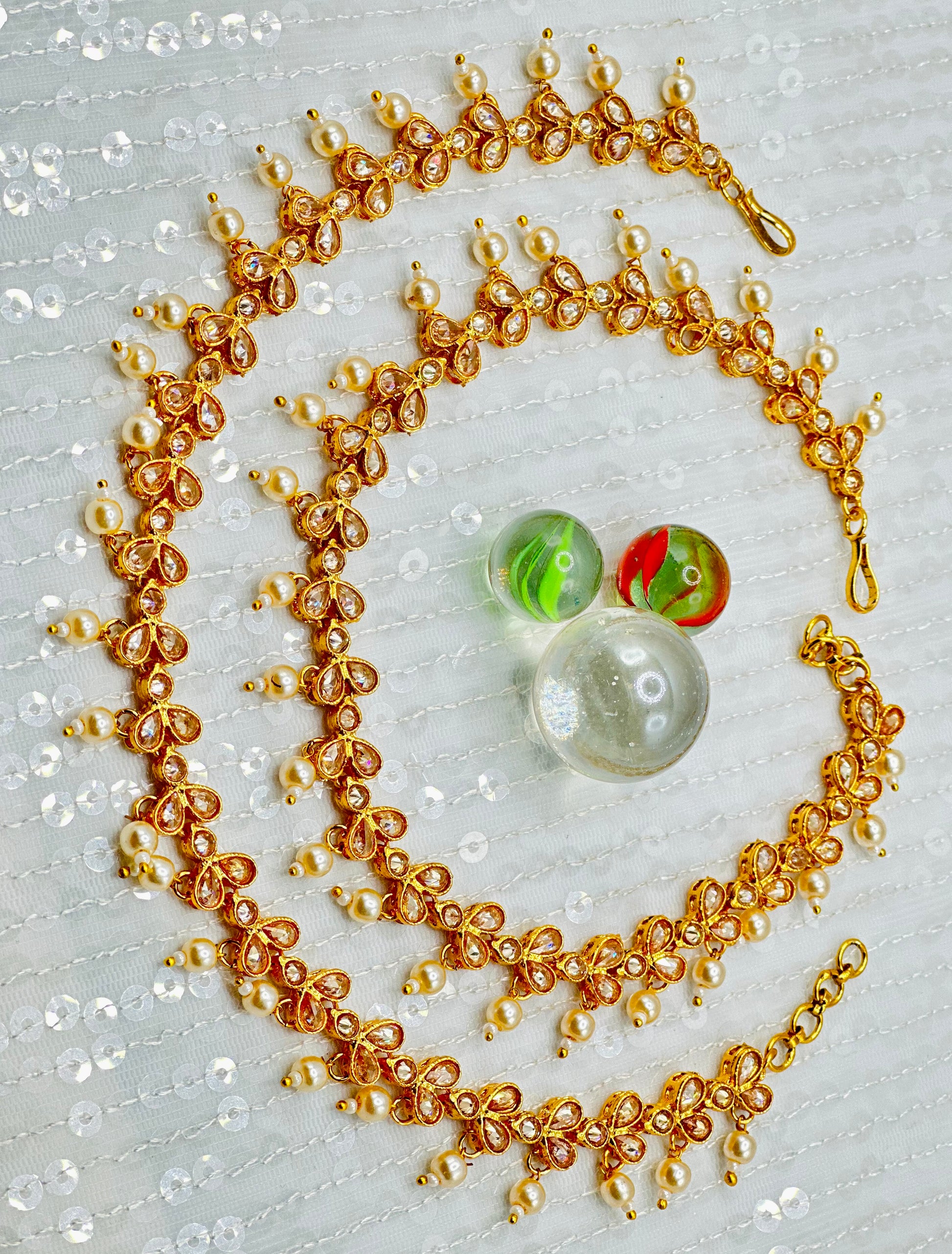 Antique Golden Anklets | Simzdesignzz |