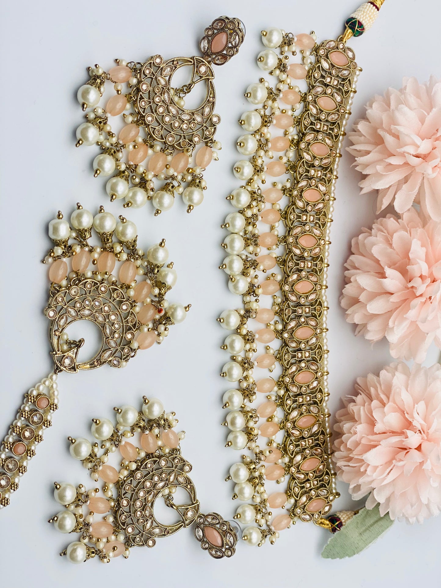 Fine Polki Necklace With Hanging Stones | Simzdesignzz |
