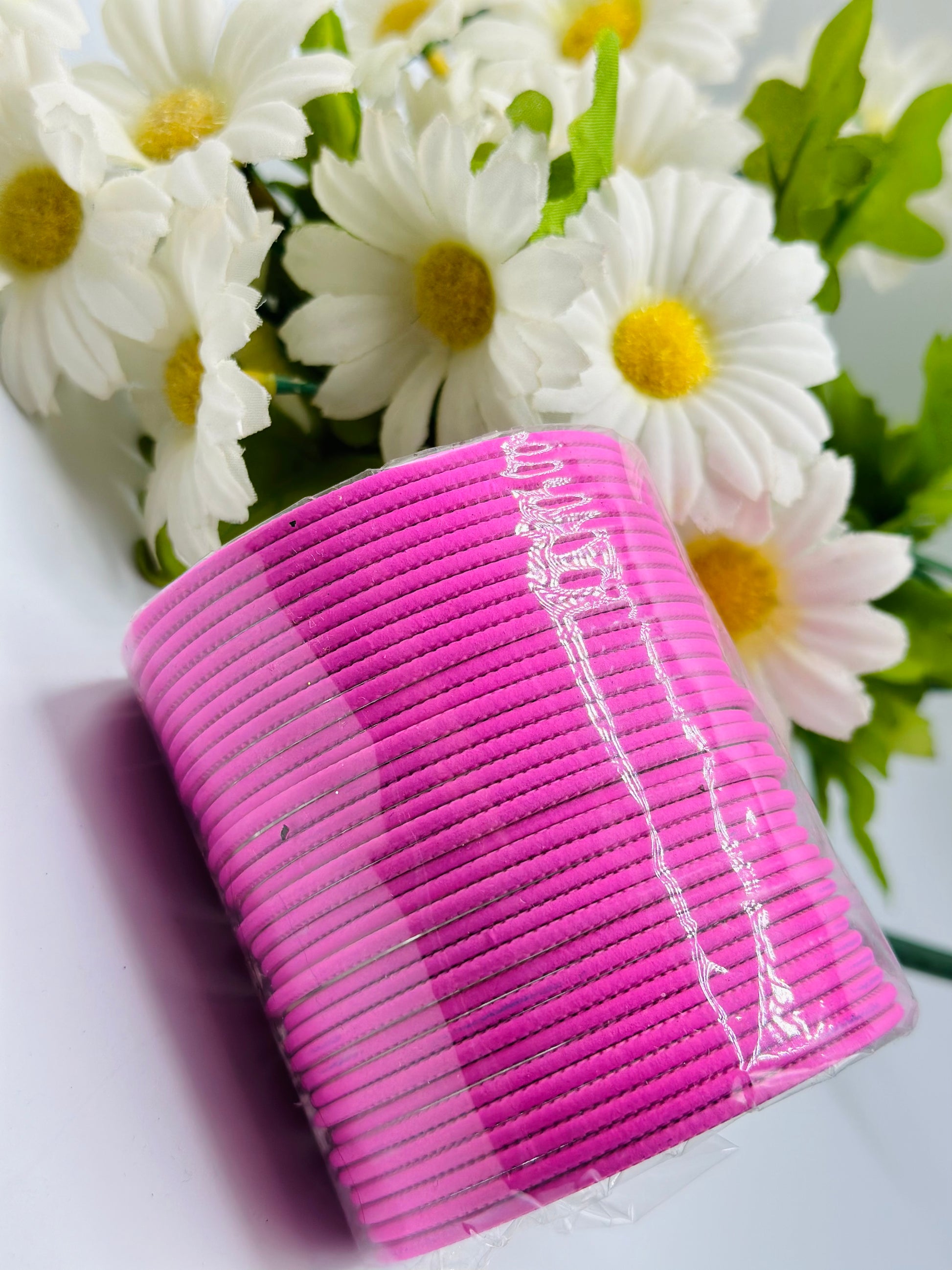 Baby-Pink Matte Bangles | Simzdesignzz |