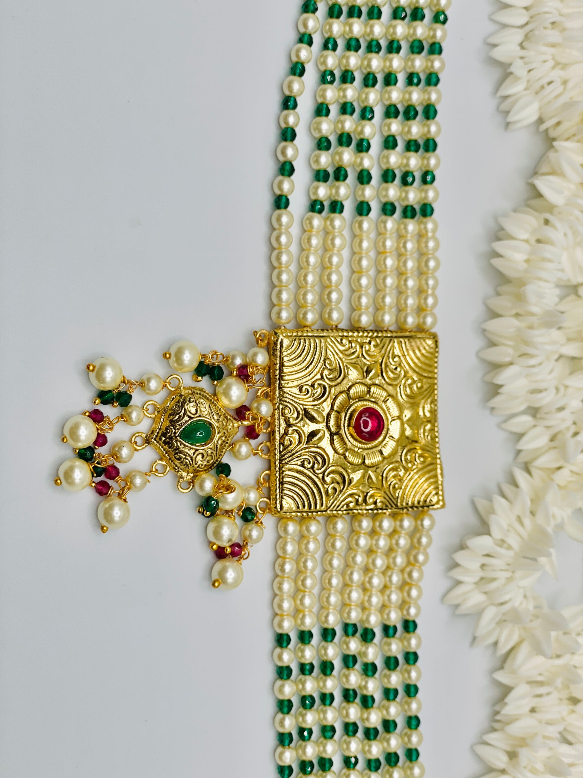 1GM Gold-Plated Choker Necklace Set | Simzdesignz |