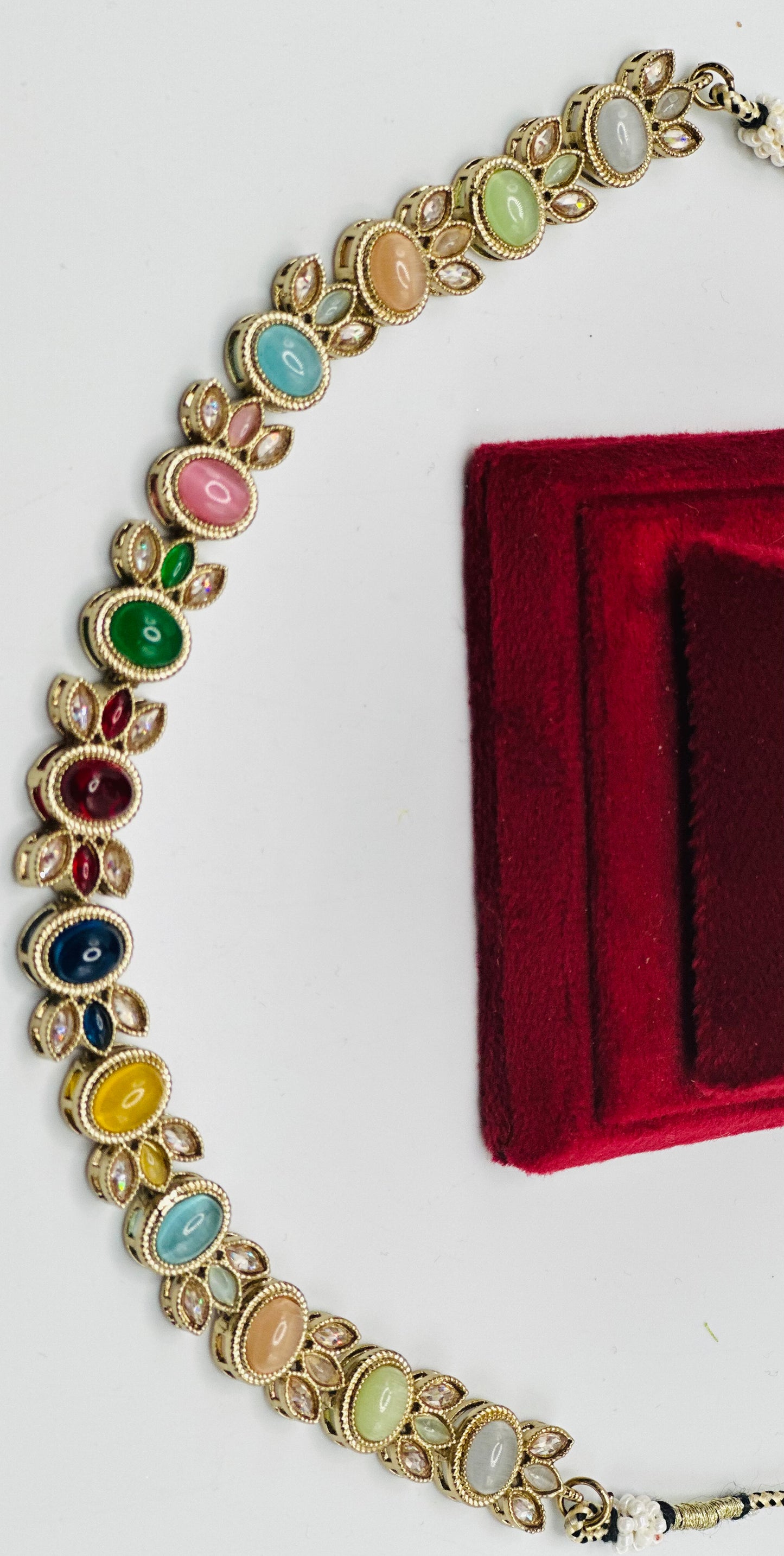 Multi-Stone Choker Necklace | Simzdesignzz |