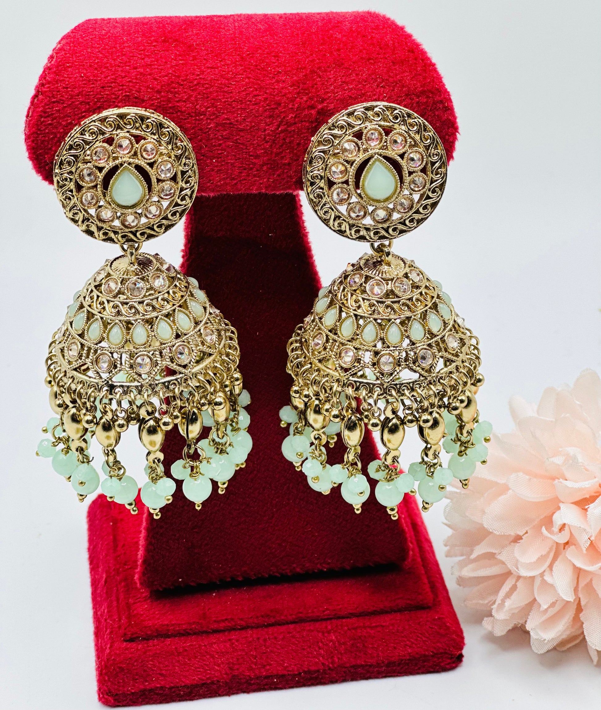 Ghunghroo Jhumki Earrings With Tikka | Simzdesignzz |