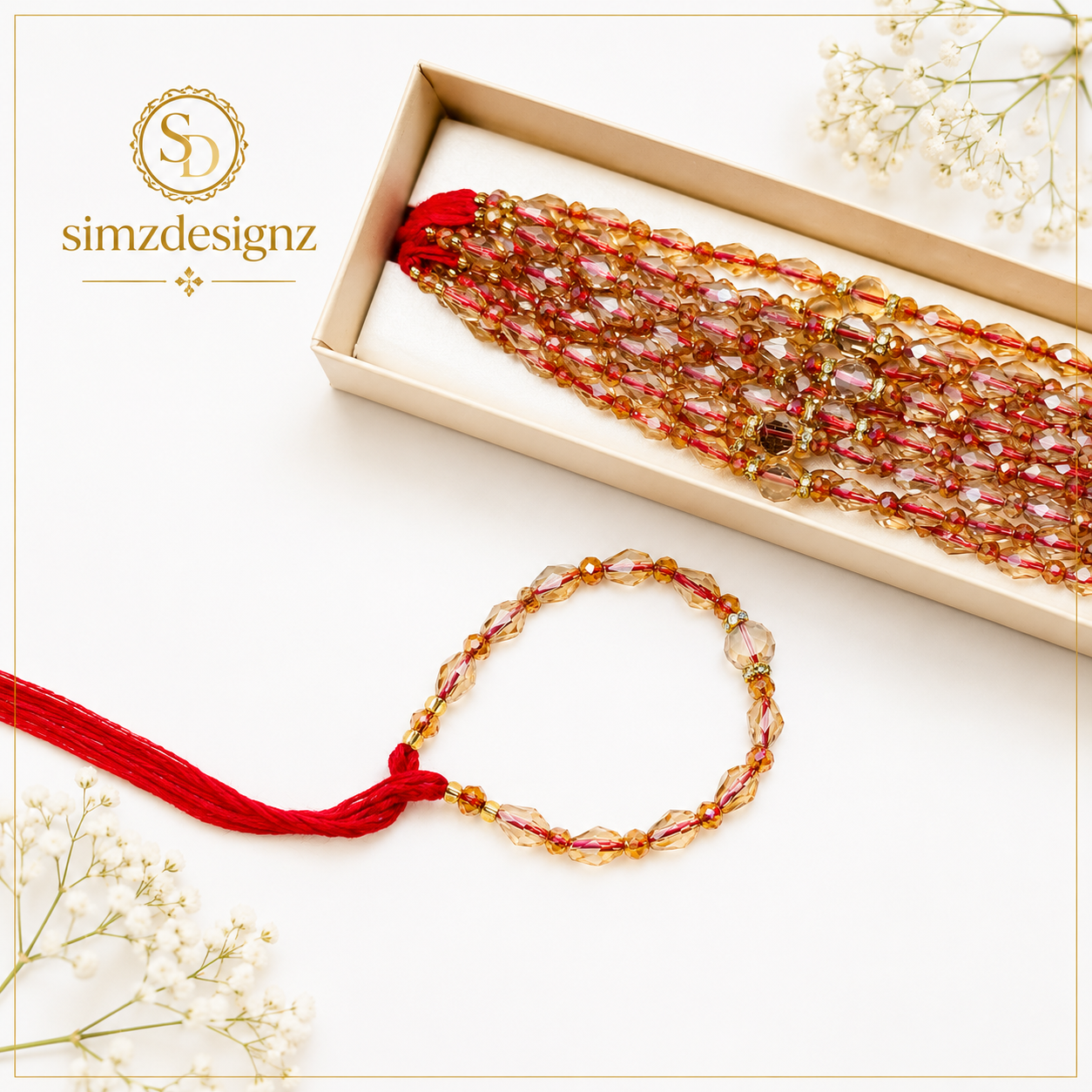 Real Pearl Rakhi Thread .........