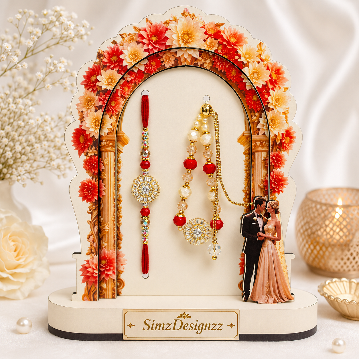 Elegant Veer-Bhabi Combo Rakhi Set In Premium Quality And Packaging