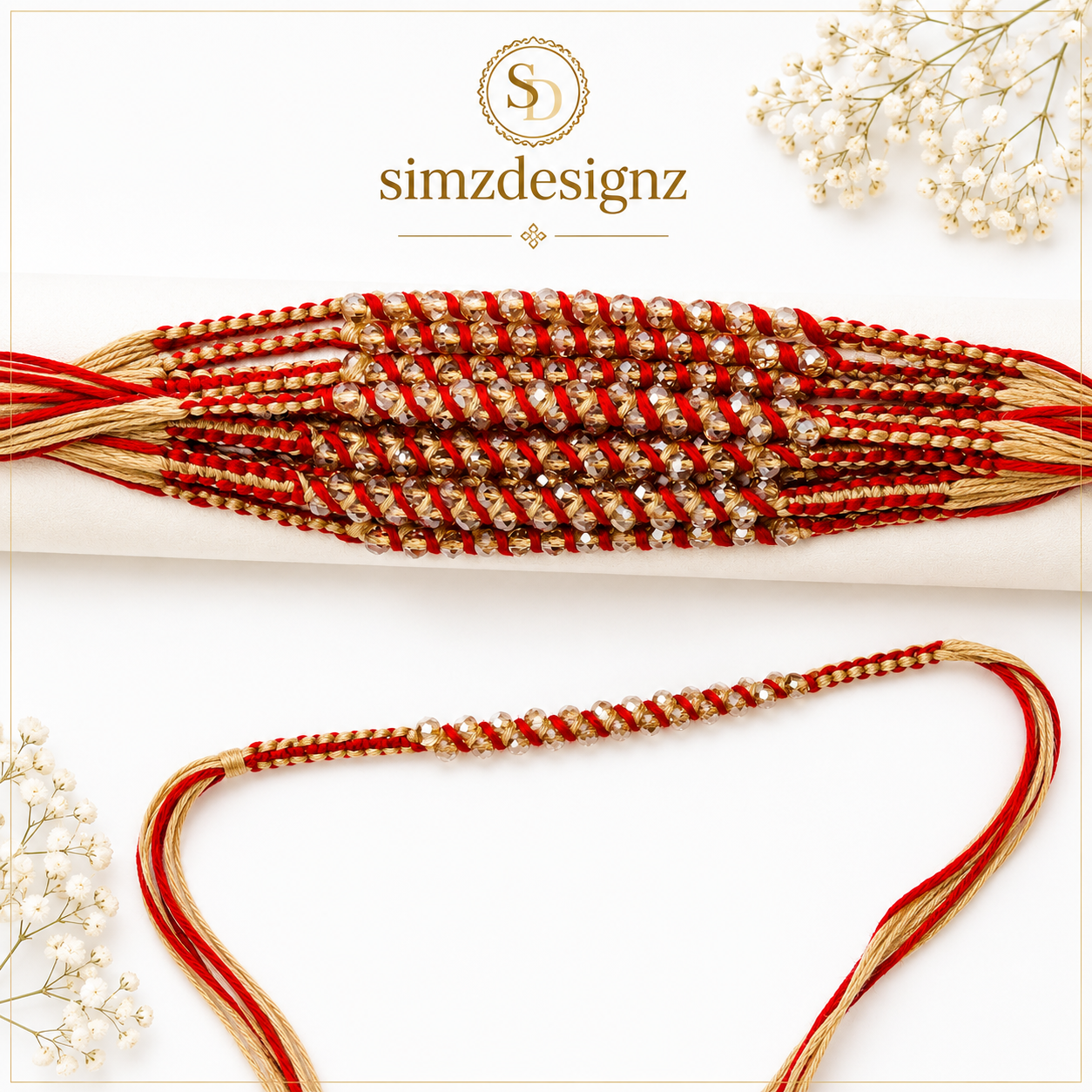 Real Pearl Rakhi Thread .........