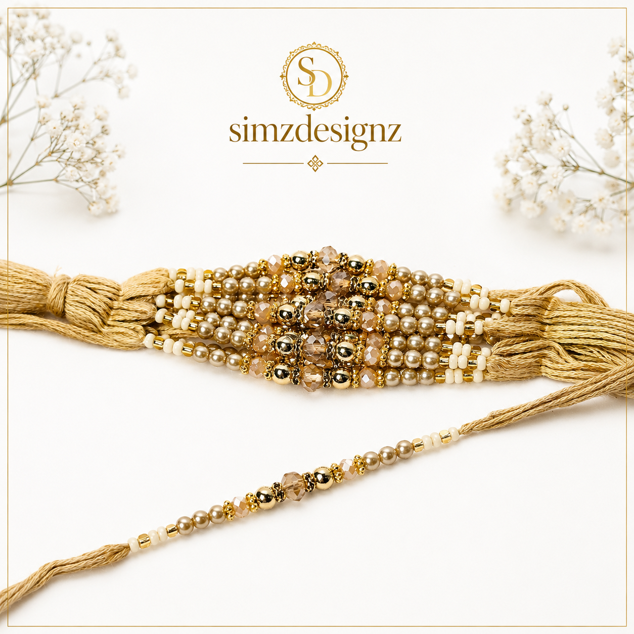 Real Pearl Rakhi Thread .........