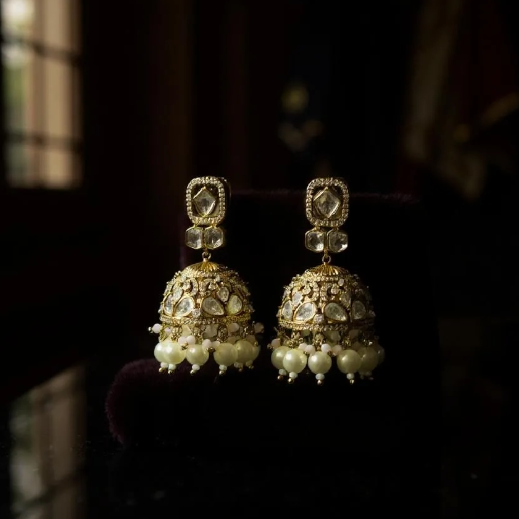 Premium Jhumki earing In Moissanite