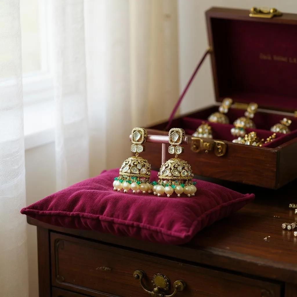 Premium Jhumki earing In Moissanite