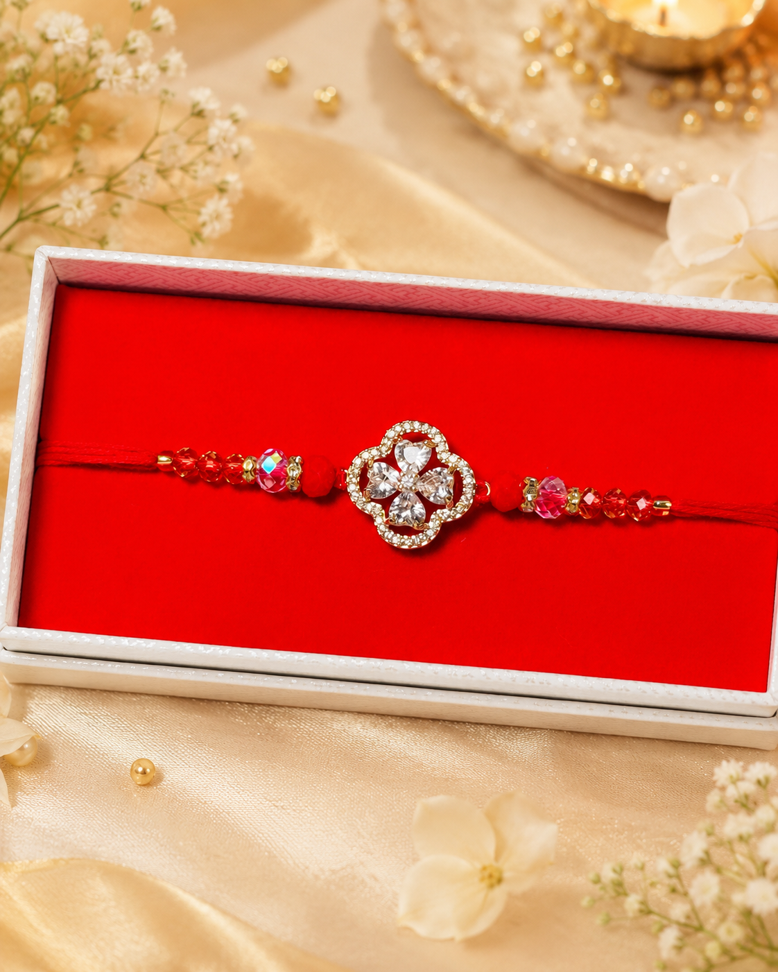 Classic Ad Stone Rakhi