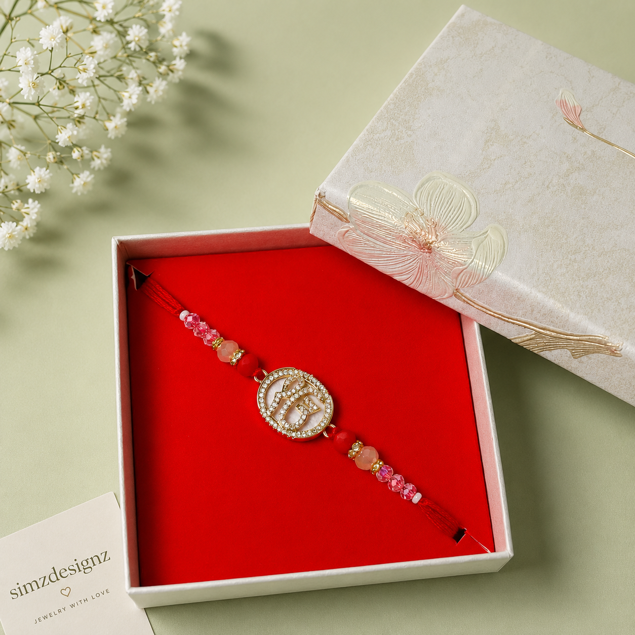 Elegant AD Thread Rakhi