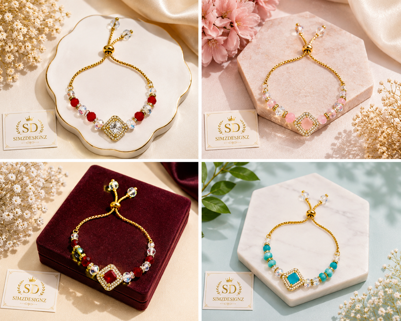Diamond-Shaped Ad Rakhi Bracelets For Bhabi