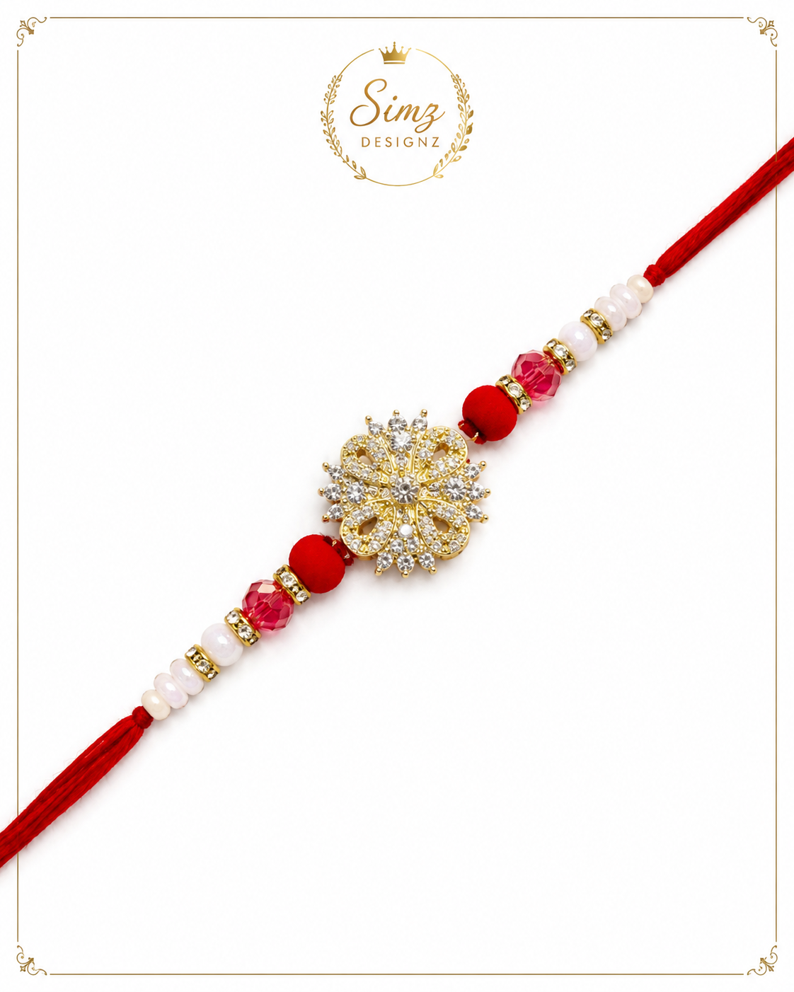 Luxury AD Stone Rakhi