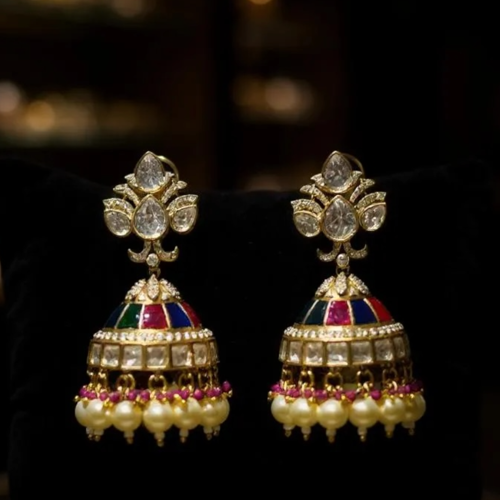 Premium Jhumki Earing in moissanite