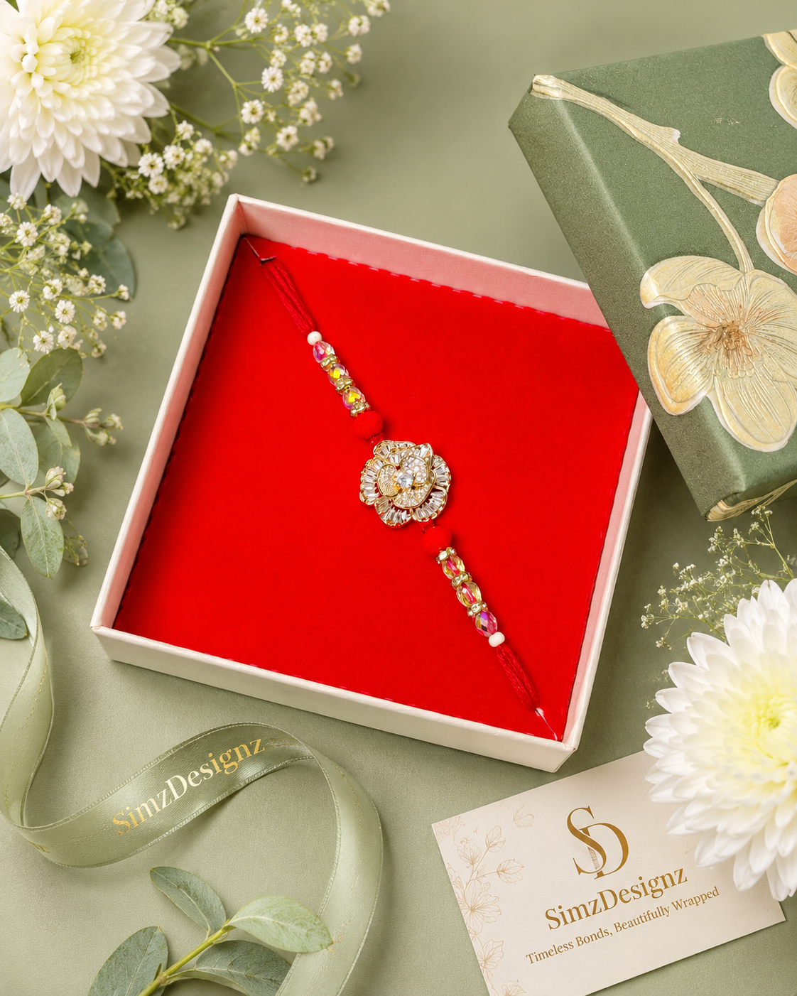 Elegant AD Thread Rakhi