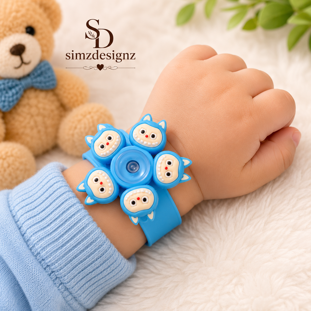 Labubu And Spiderman Spinner Kids Rakhi