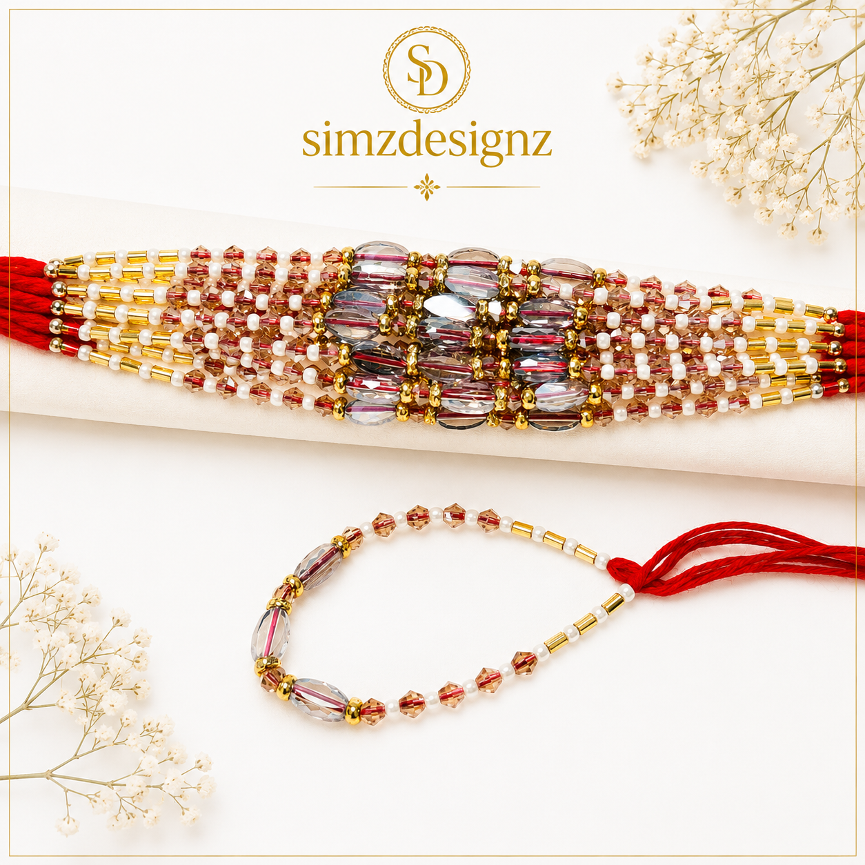 Real Pearl Rakhi Thread .........