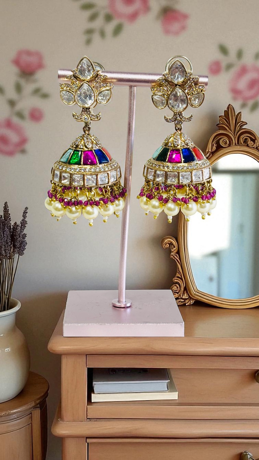 Premium Jhumki Earing in moissanite