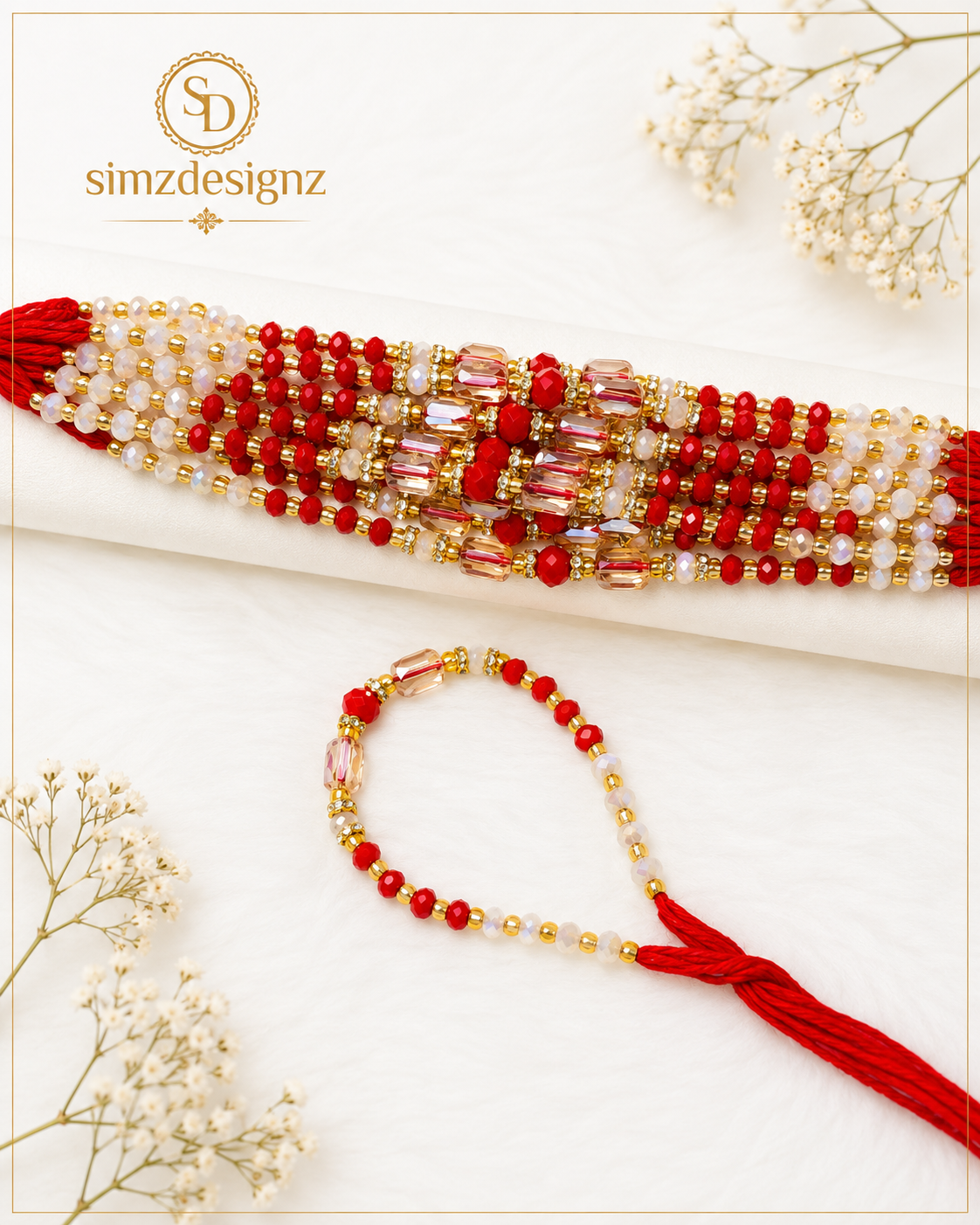 Real Pearl Rakhi Thread .........