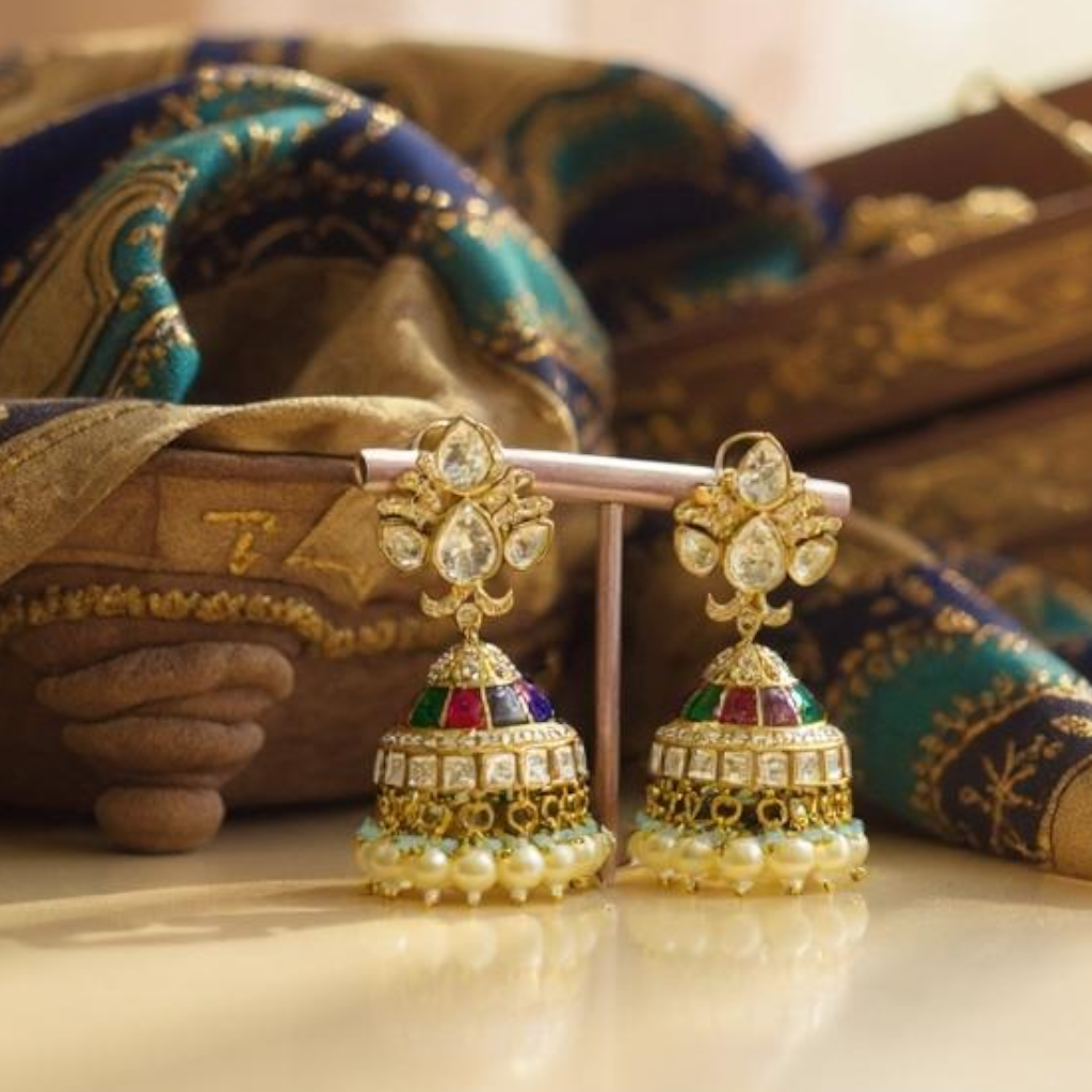 Premium Jhumki Earing in moissanite