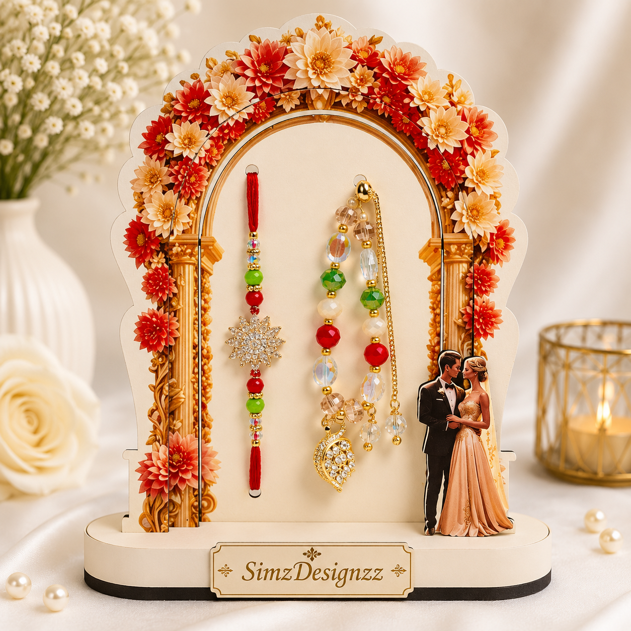 Elegant Veer-Bhabi Combo Rakhi Set In Premium Quality And Packaging