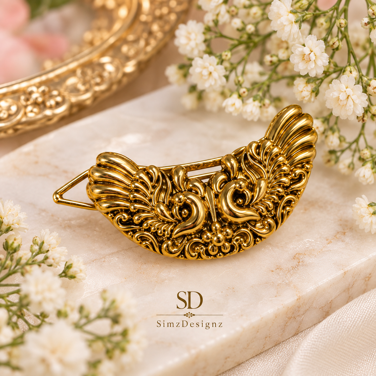 Gold plated Antique Hairpin ...
