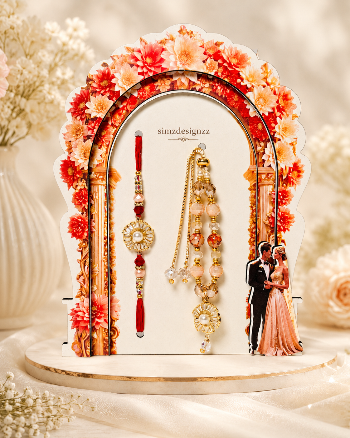 Elegant Veer-Bhabi Combo Rakhi Set In Premium Quality And Packaging