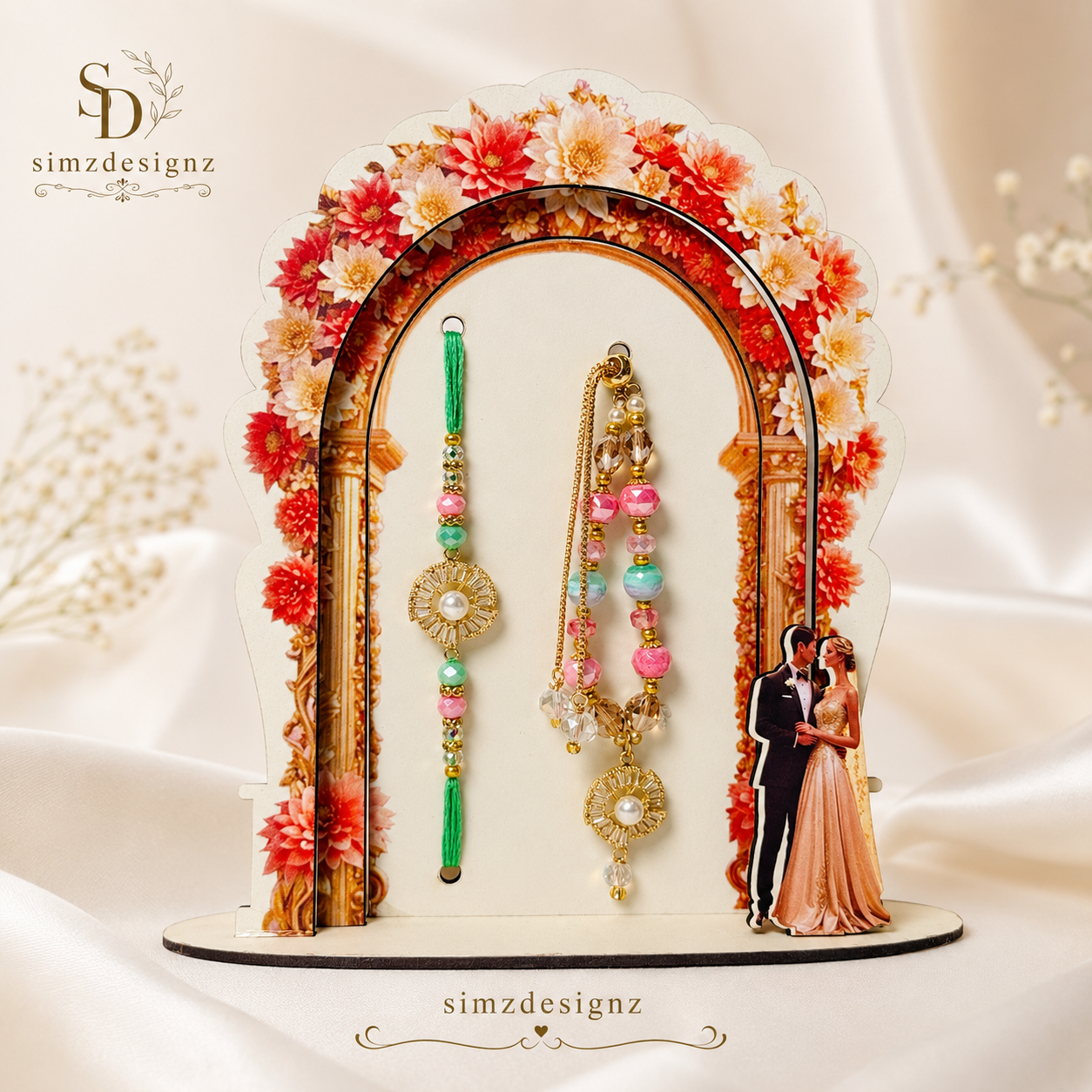 Elegant Veer-Bhabi Combo Rakhi Set In Premium Quality And Packaging