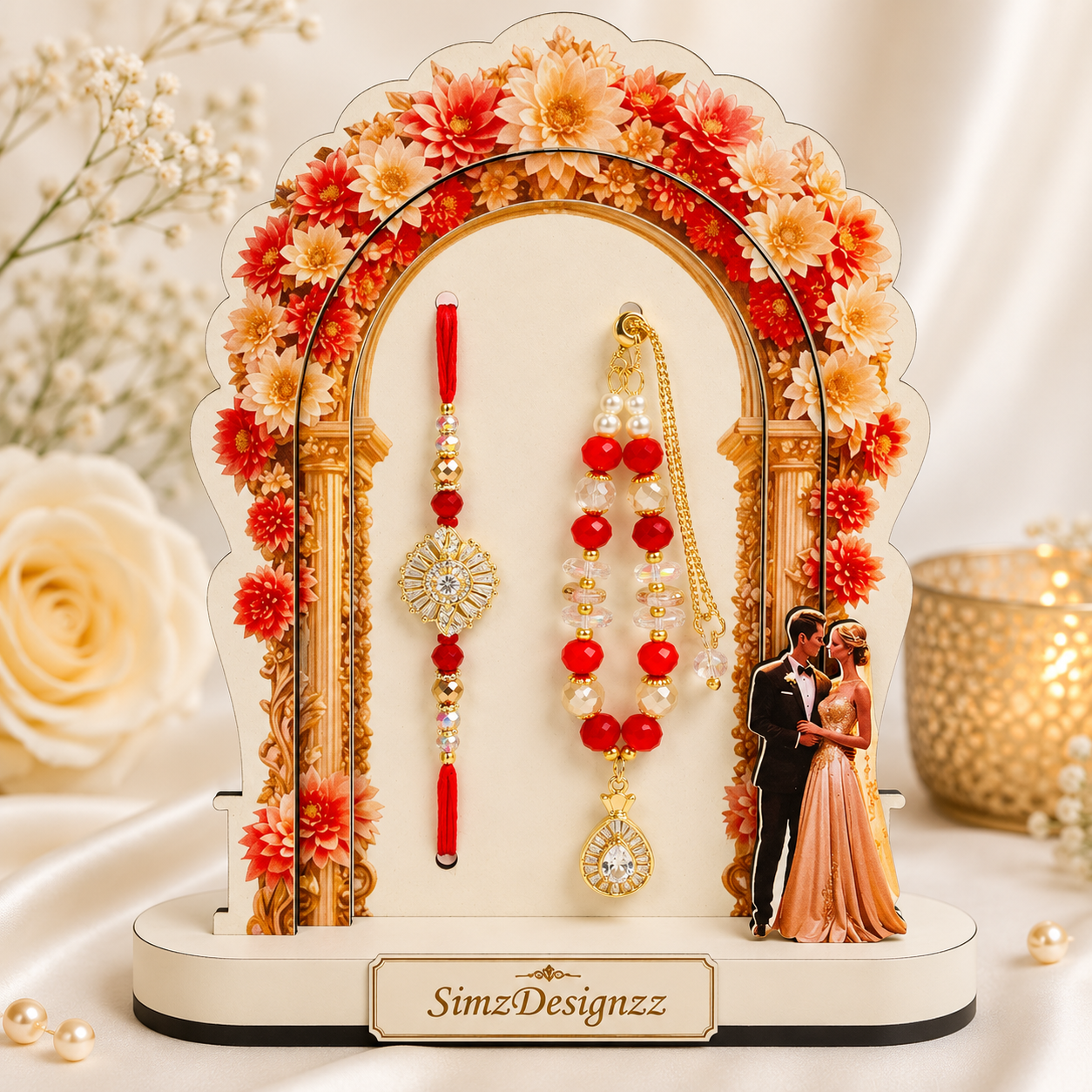 Elegant Veer-Bhabi Combo Rakhi Set In Premium Quality And Packaging