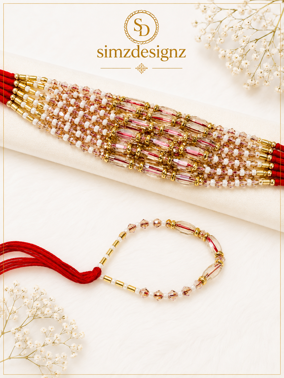 Real Pearl Rakhi Thread .........