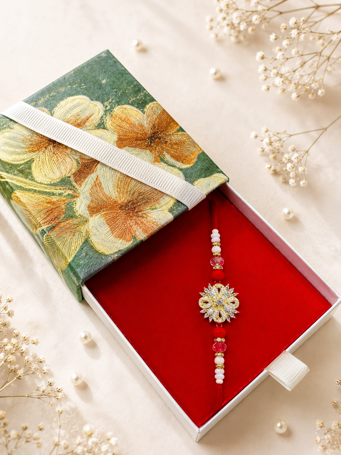 Luxury AD Stone Rakhi