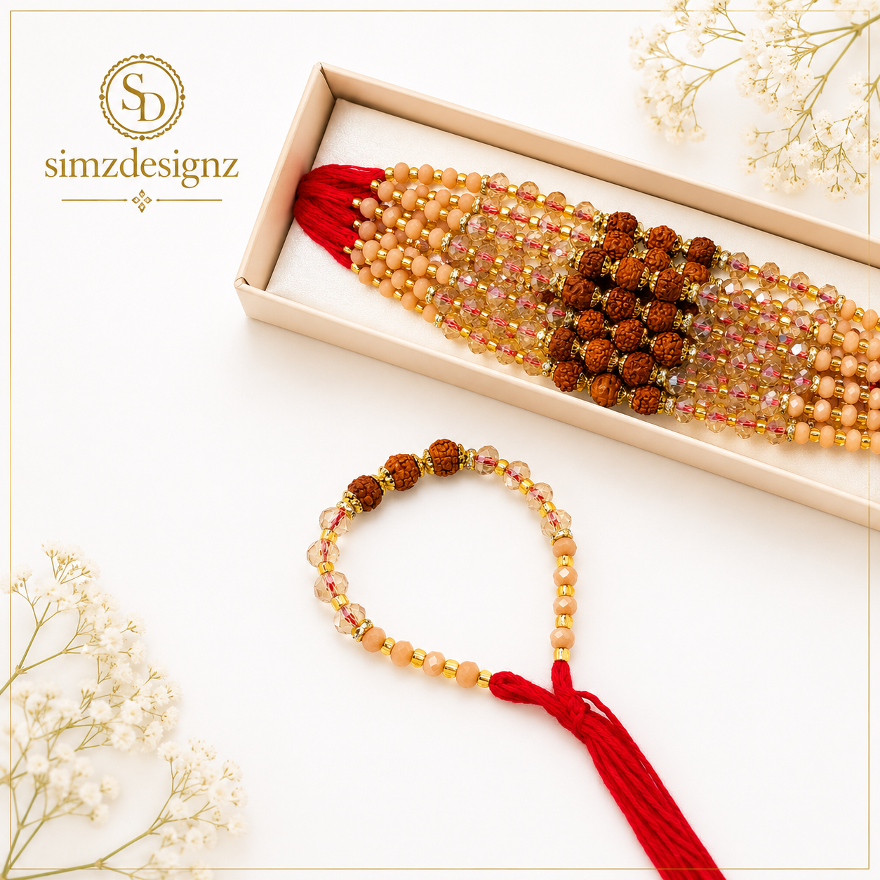 Real Pearl Rakhi Thread .........