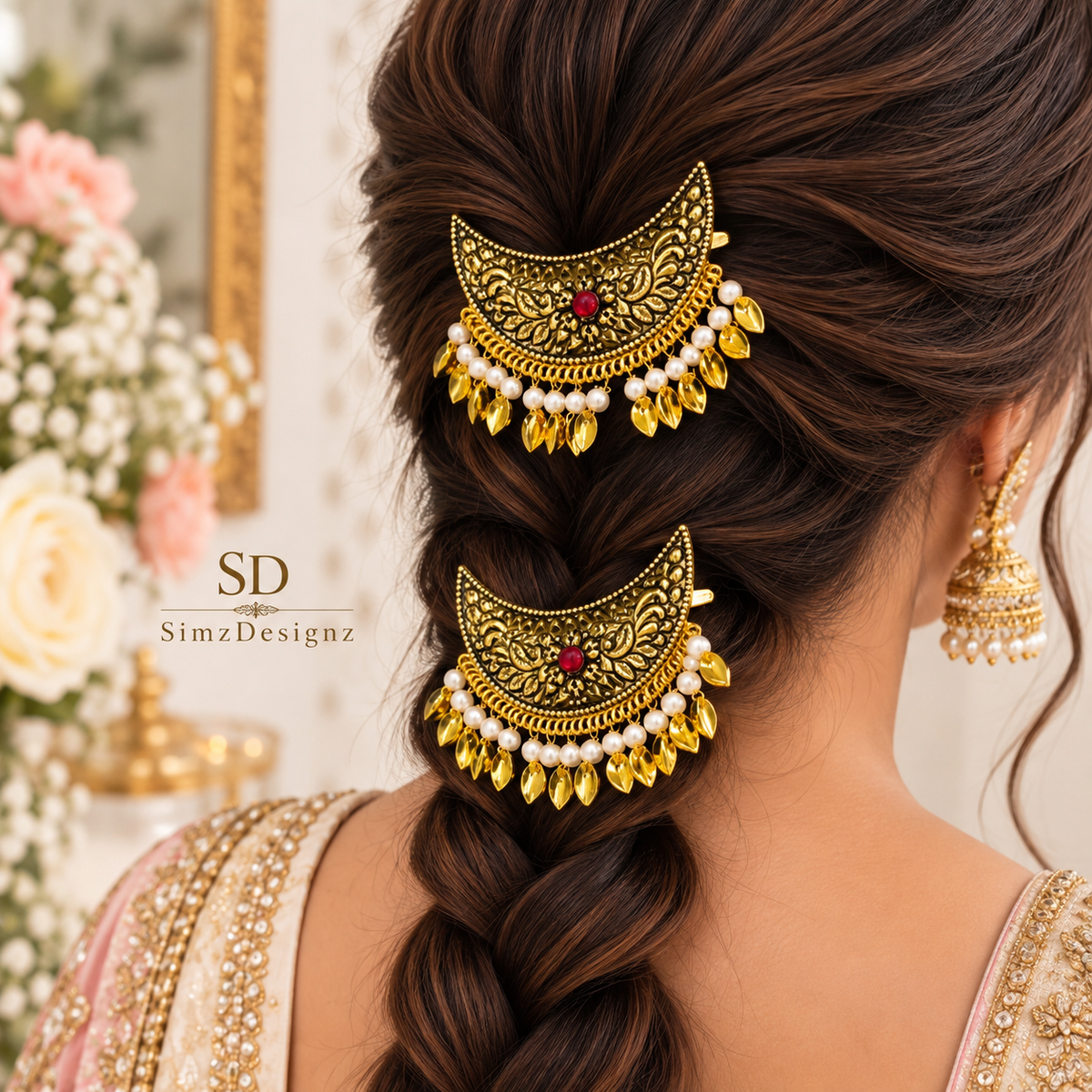 Peepal patti Hairpin .....