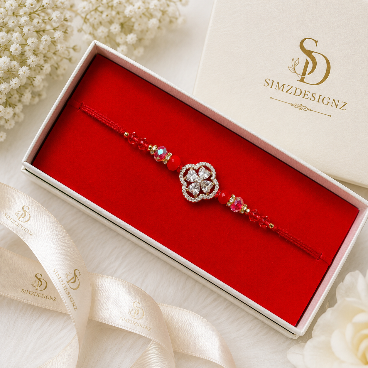 Classic Ad Stone Rakhi