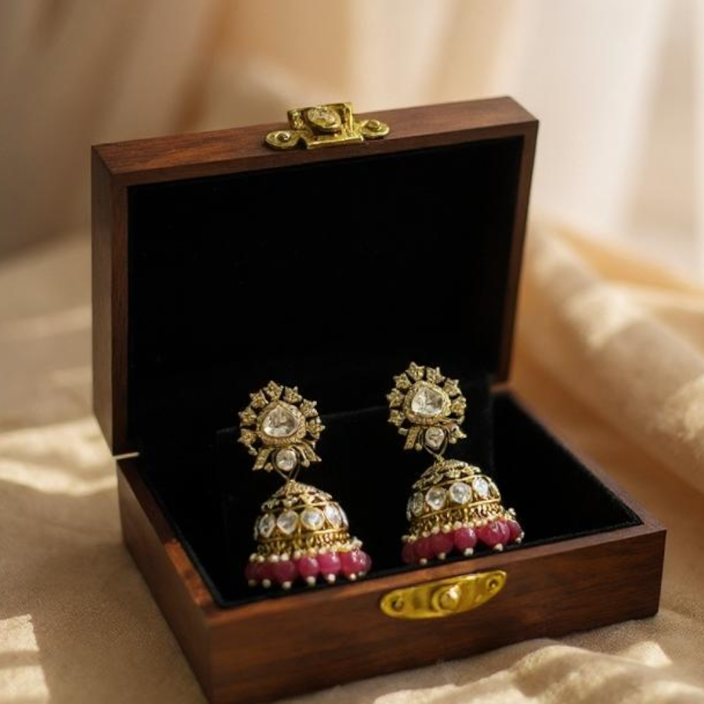 Premium Jhumki earing in moissanite