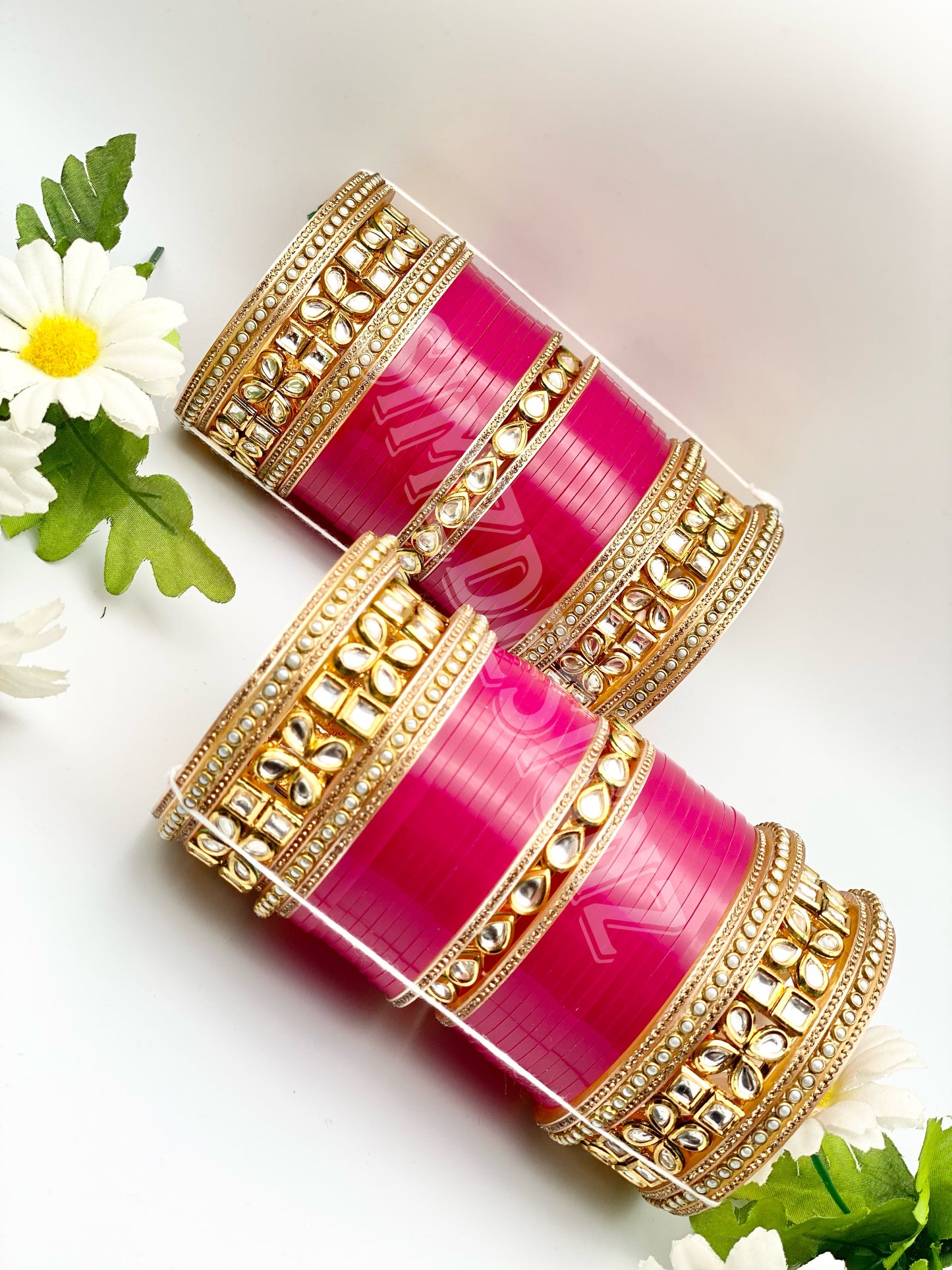 Punjabi Pink Bridal Choooda | Pearl Chooda | Simzdesignzz |