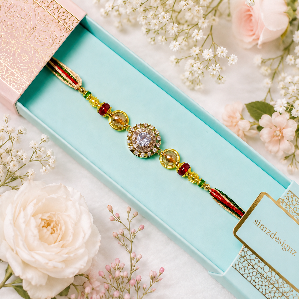 Premium Spinner Quality AD Rakhi