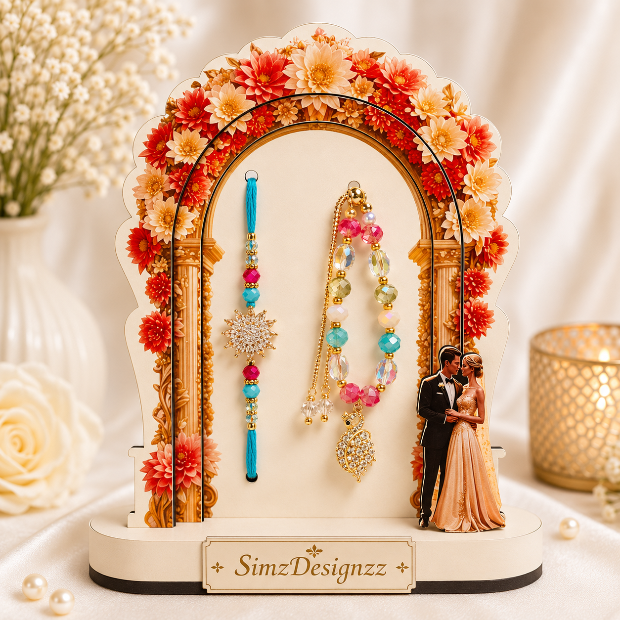 Elegant Veer-Bhabi Combo Rakhi Set In Premium Quality And Packaging