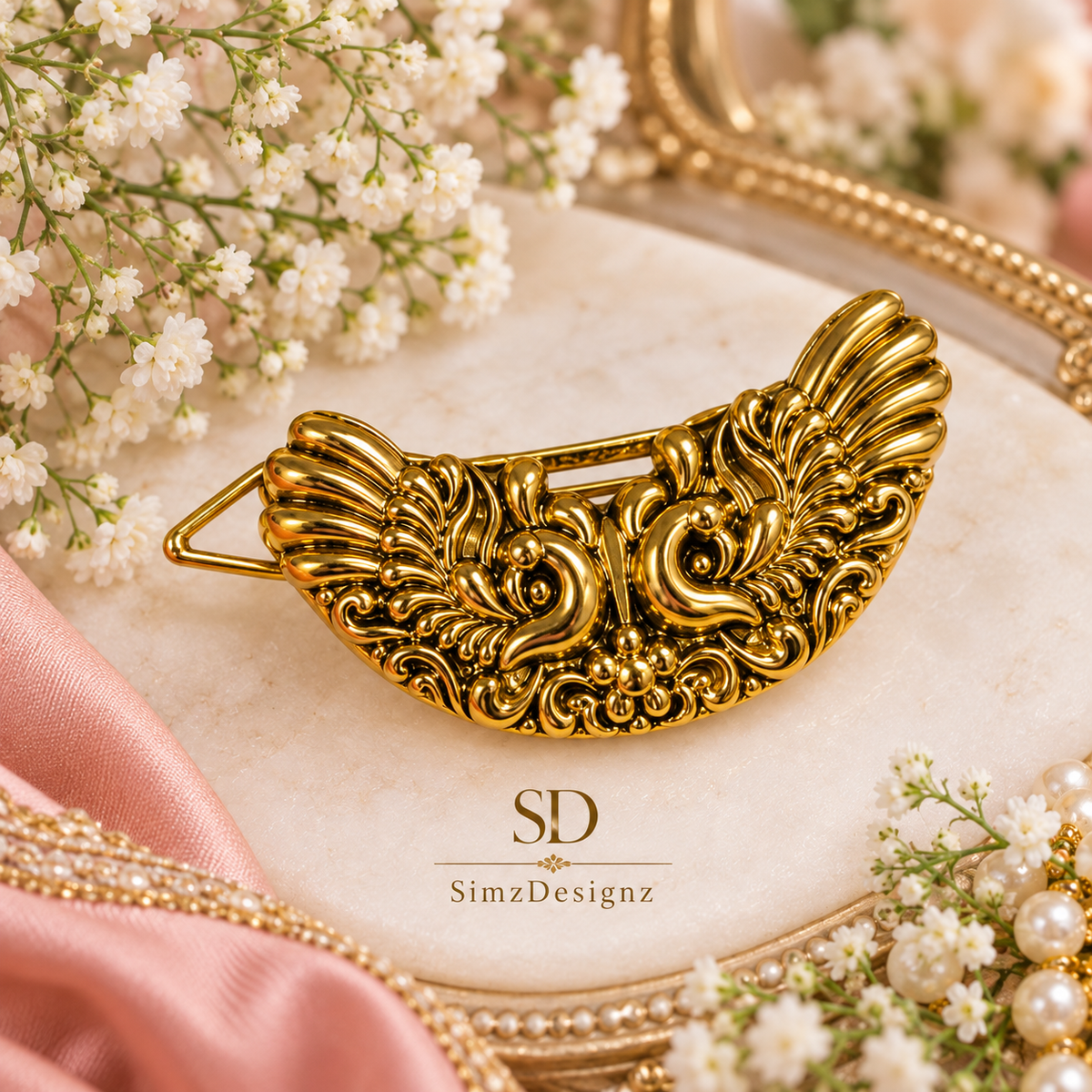 Gold plated Antique Hairpin ...