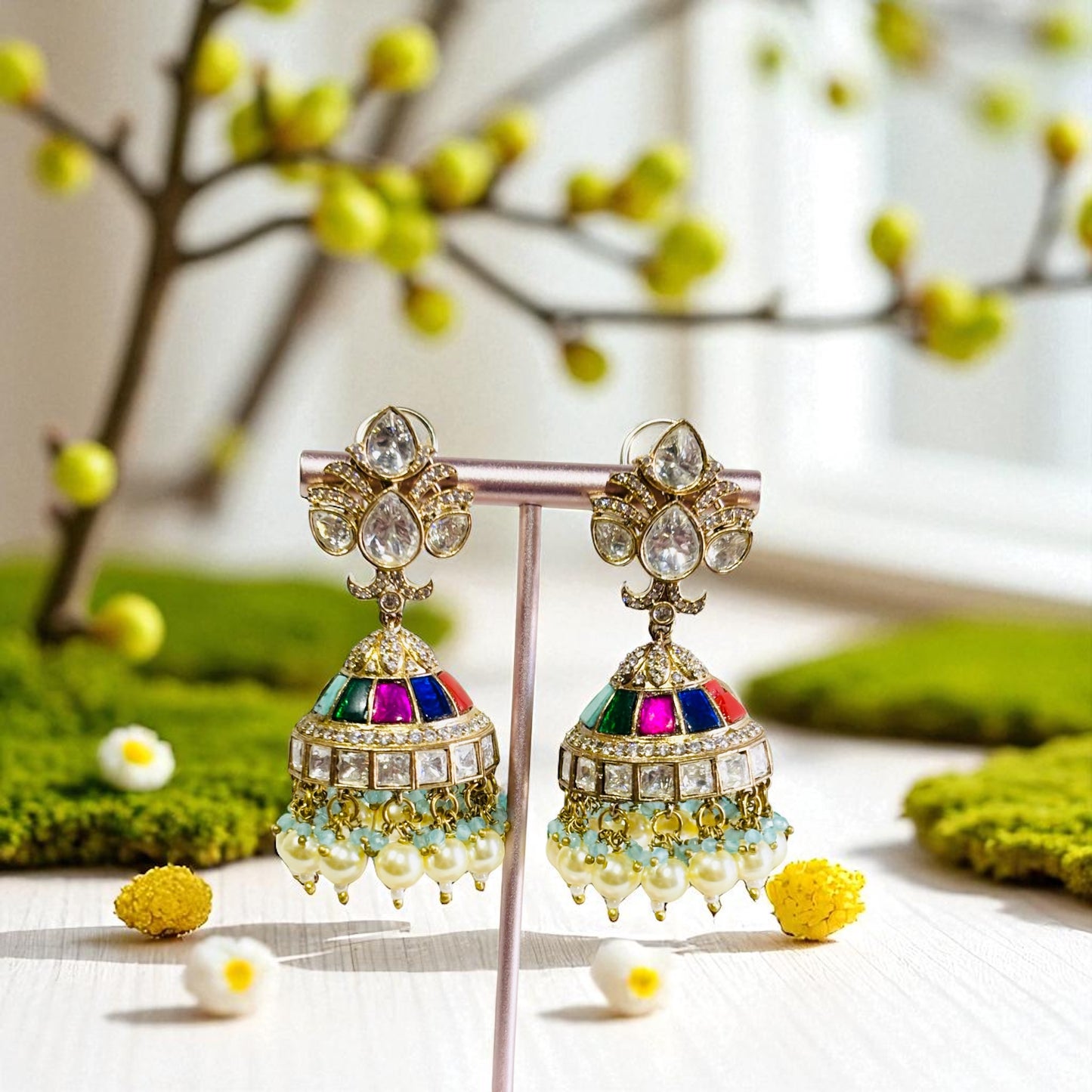 Premium Jhumki Earing in moissanite