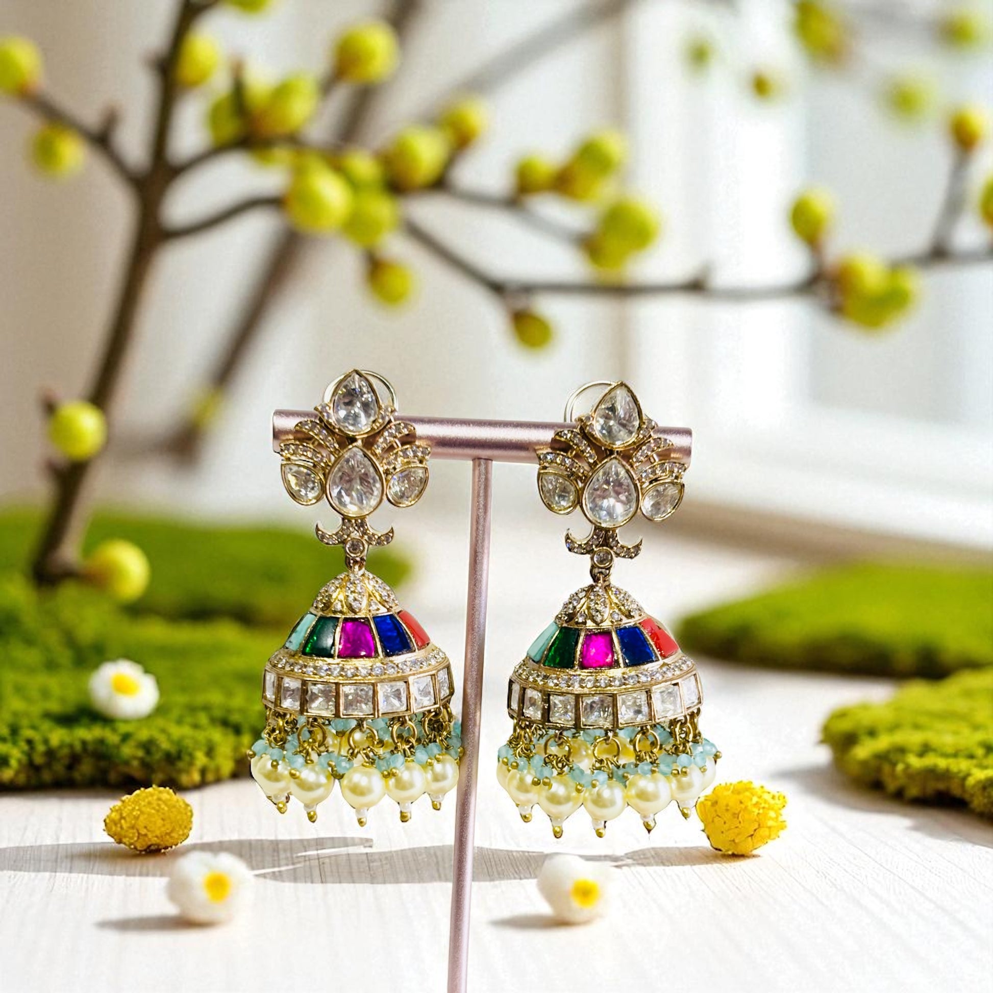 Premium Jhumki Earing in moissanite