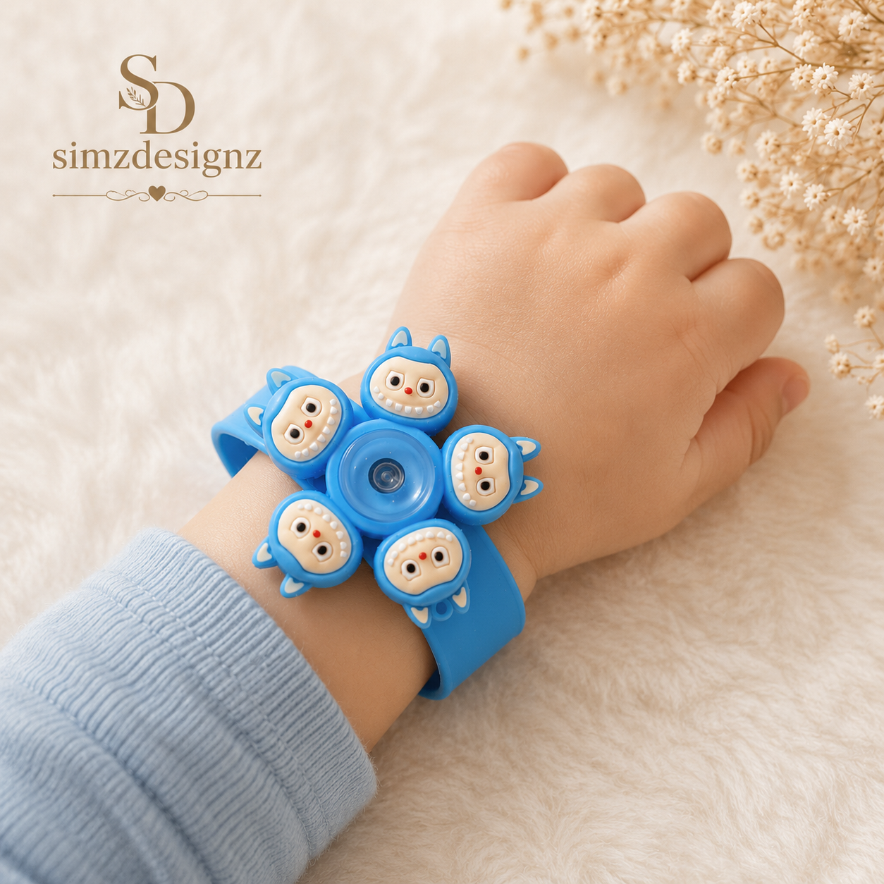Labubu And Spiderman Spinner Kids Rakhi