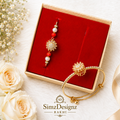 Luxury Bro-Bhabi Bracelet Rakhi In AD