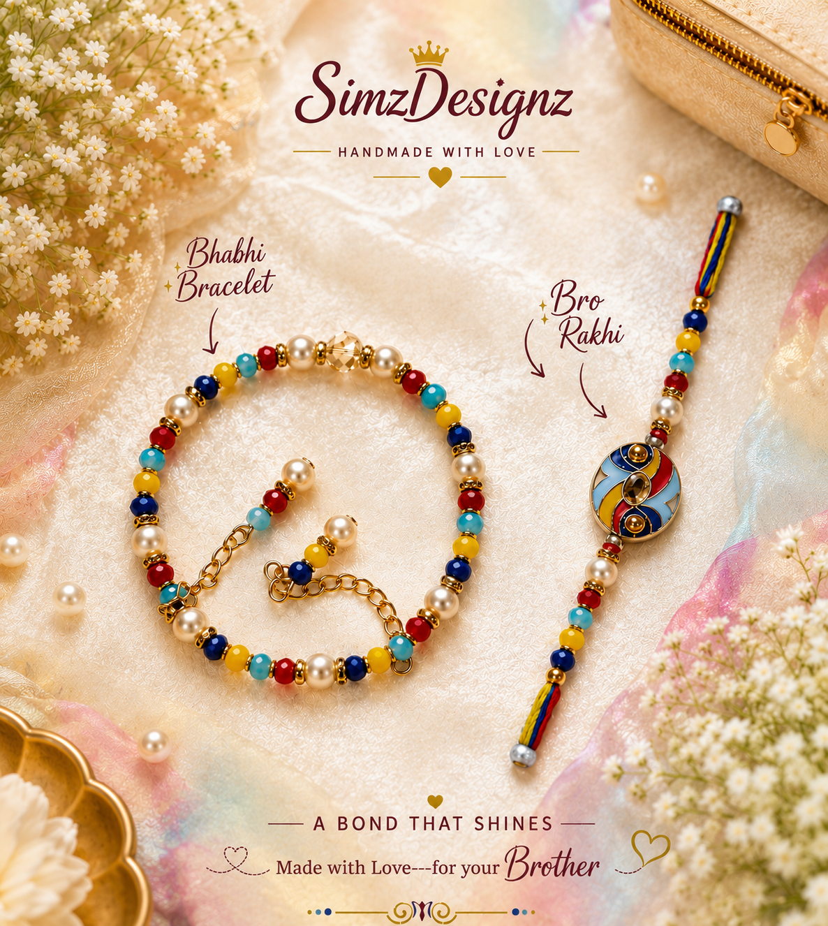 PEARL HARMONY SET RAKHI