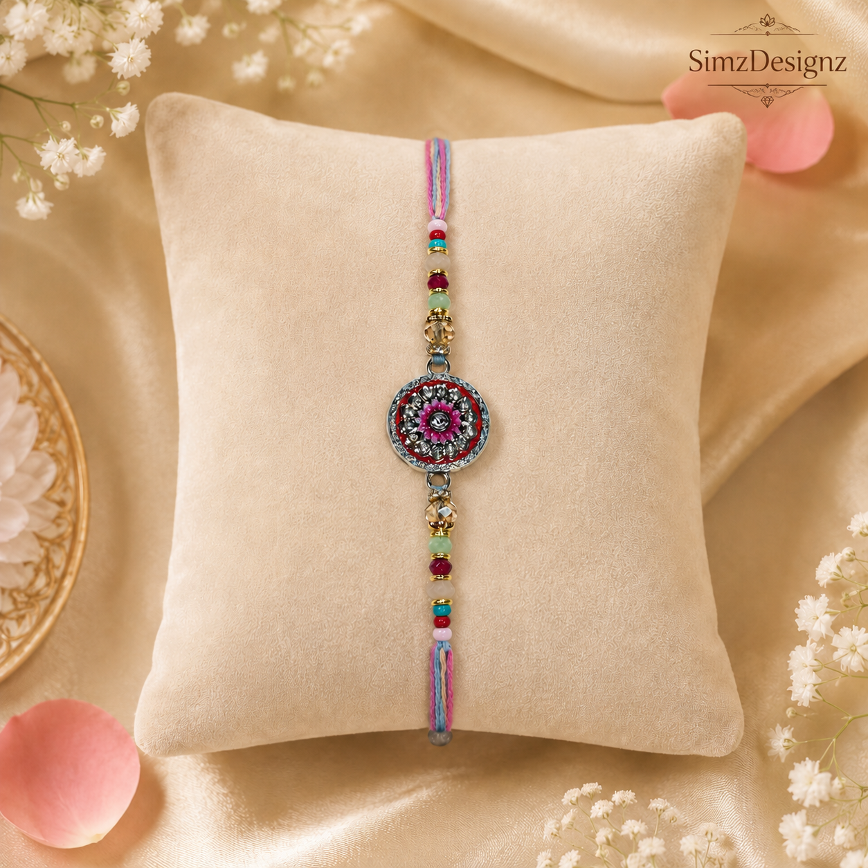 LOTUS CHARM RAKHI