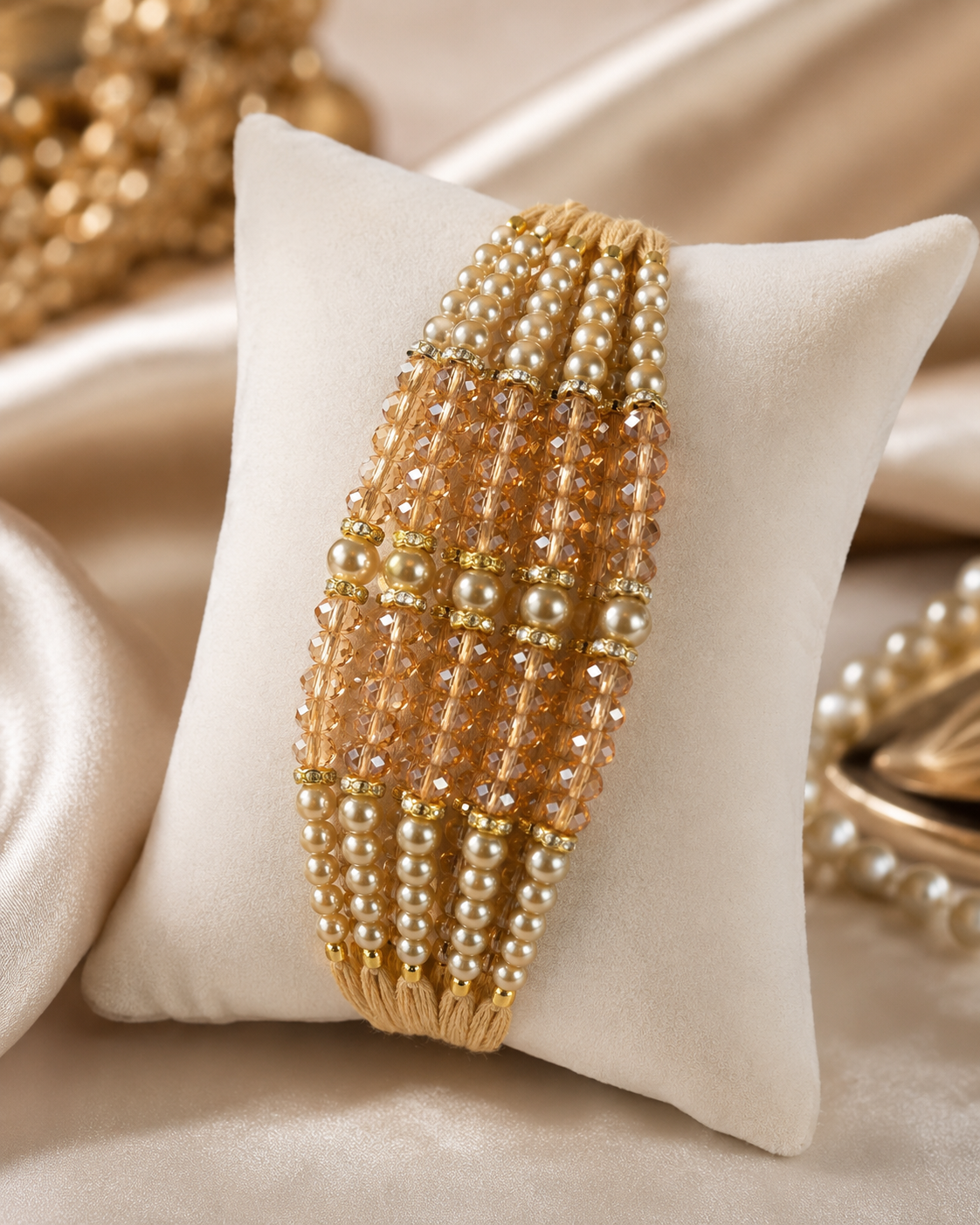 Golden thread rakhi
